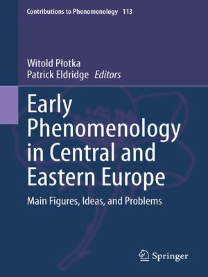 cover image of Early Phenomenology in Central and Eastern Europe